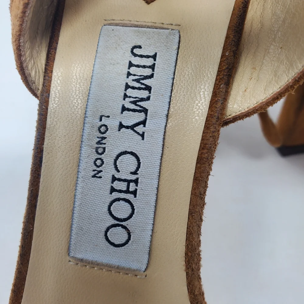 Jimmy Choo Brown Suede Pumps